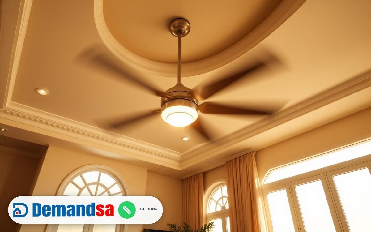 Ceiling Fan Installation for Saudi Villas: Wind-Chill Effect & Electricity Bill Savings
