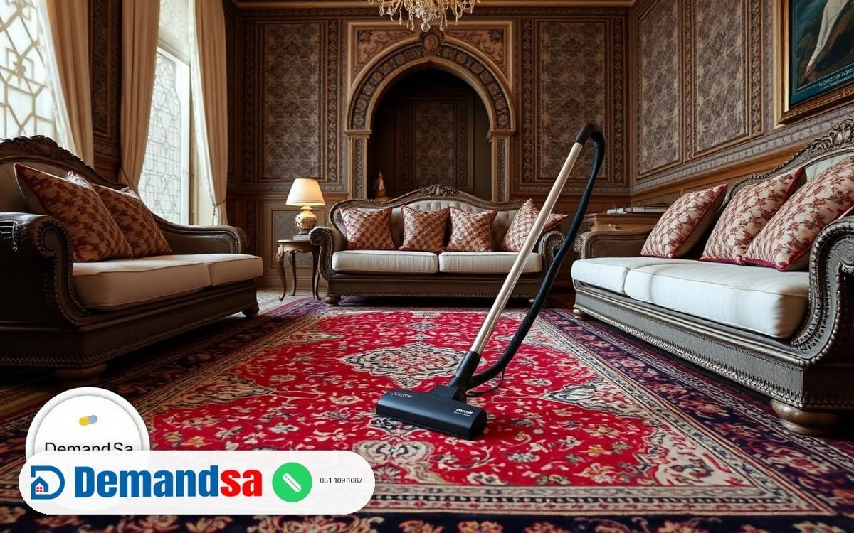 Deep Cleaning Saudi Majlis & Luxury Upholstery: Steam Sanitization & Fabric Protection