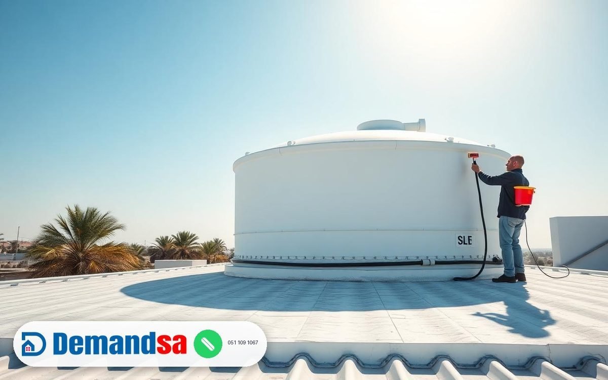 Rooftop Fiberglass Water Tank Cleaning & Chlorination: Sediment Removal & Bacteria Prevention